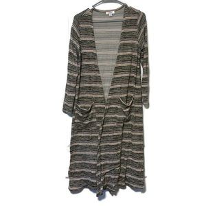 Lularoe Striped Knit Cardigan